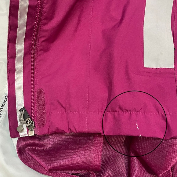 Sunice Hurricane Waterproof Gore-tex Pink Rain Jacket Sz L - Picture 8 of 15